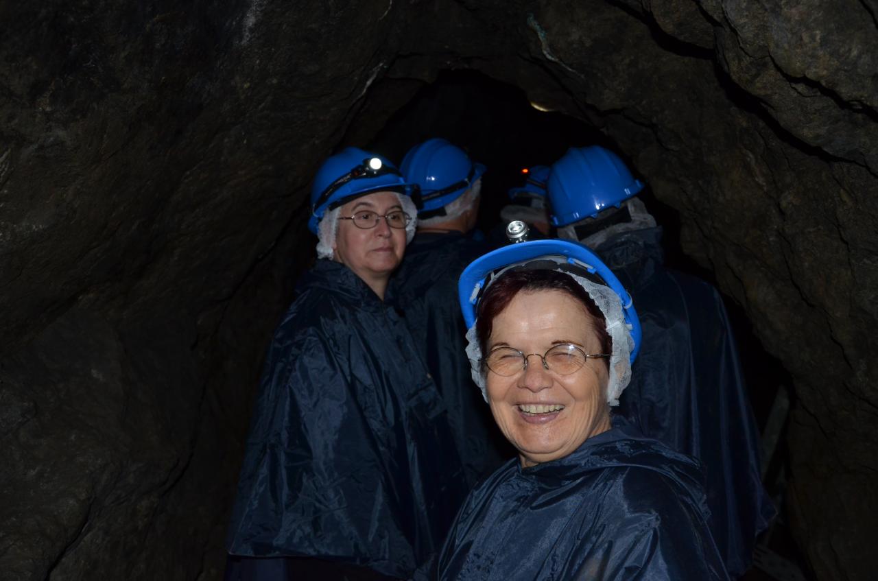 Visite des mines Tellure du Val d'Argent , St. Marie aux Mines